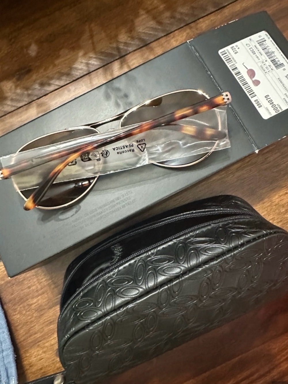 Oakley Women's Rose Gold Aviator Sunglasses with Gradient Lenses